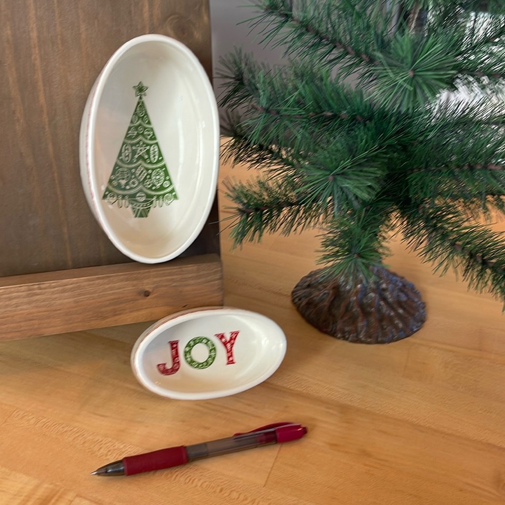 Creative Co-op Small Holiday Trinket Bowls